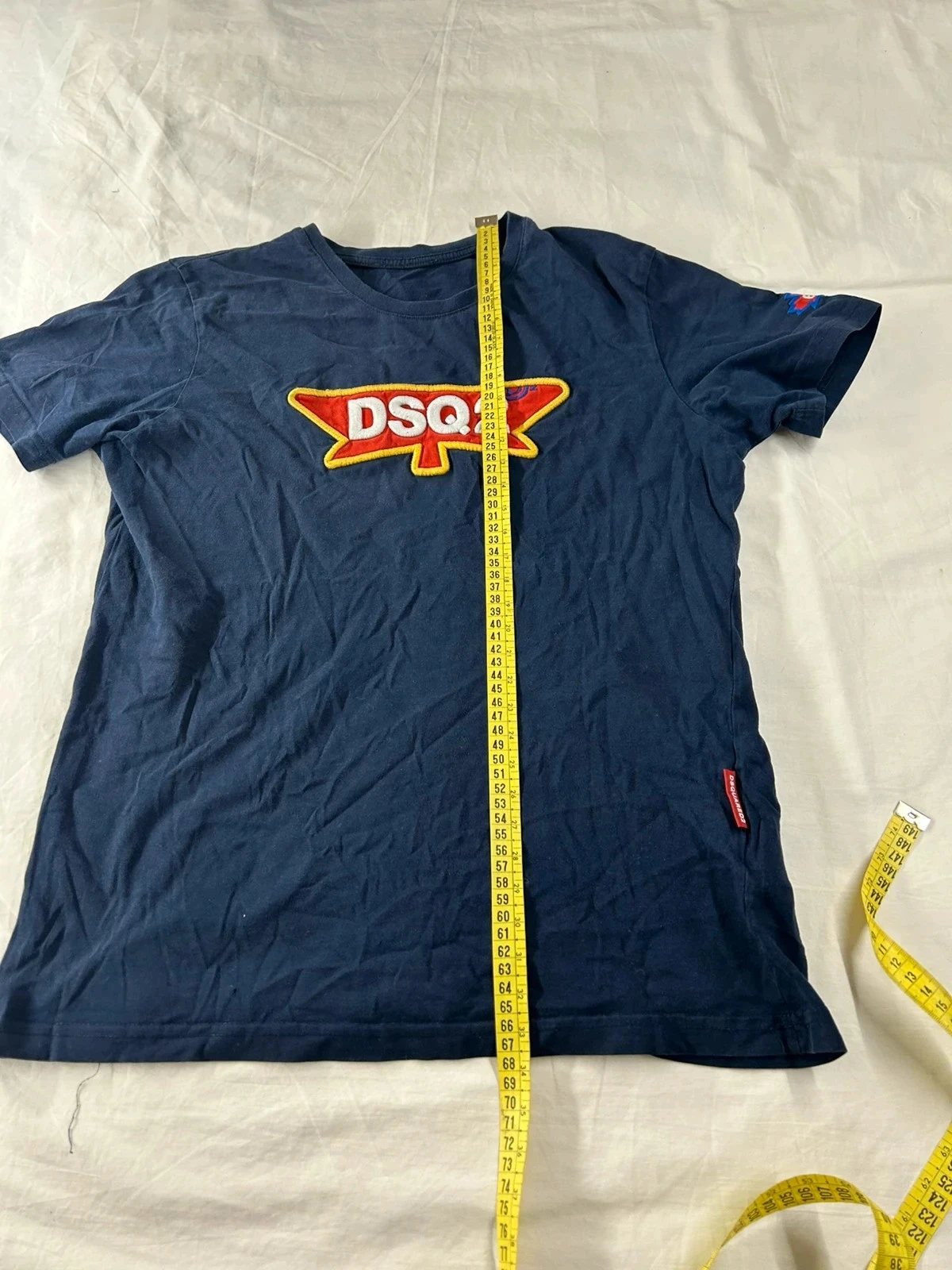 Navy Blue Vintage Pattern Disquared DSQ2 T-shirt - Size M – photo 9